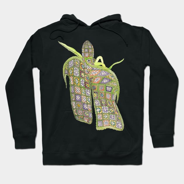 Afghan Blanket Octopus Hoodie by RaLiz